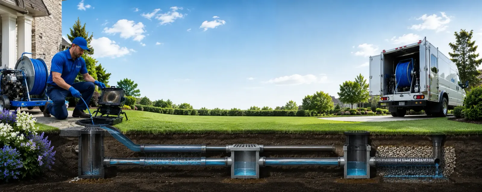 Outdoor drain cleaning information for Sayville, NY